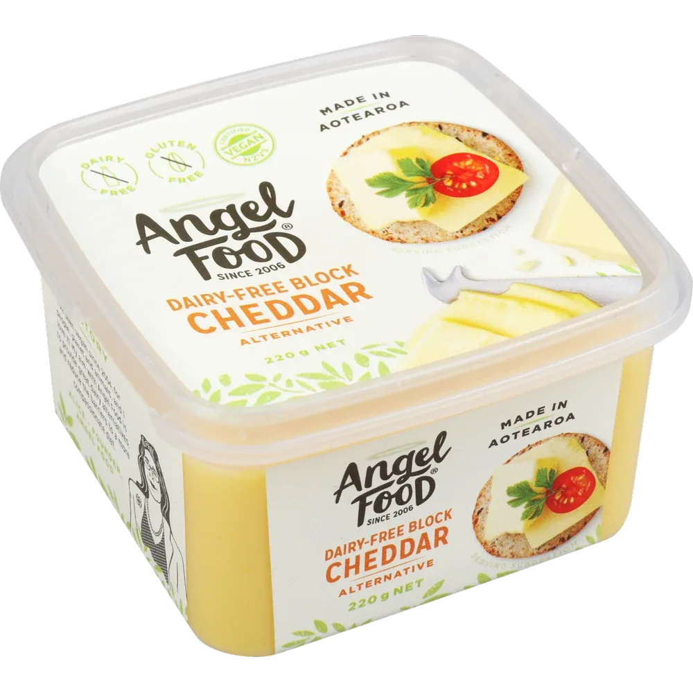 Angel Food dairy-free Cheddar Block
