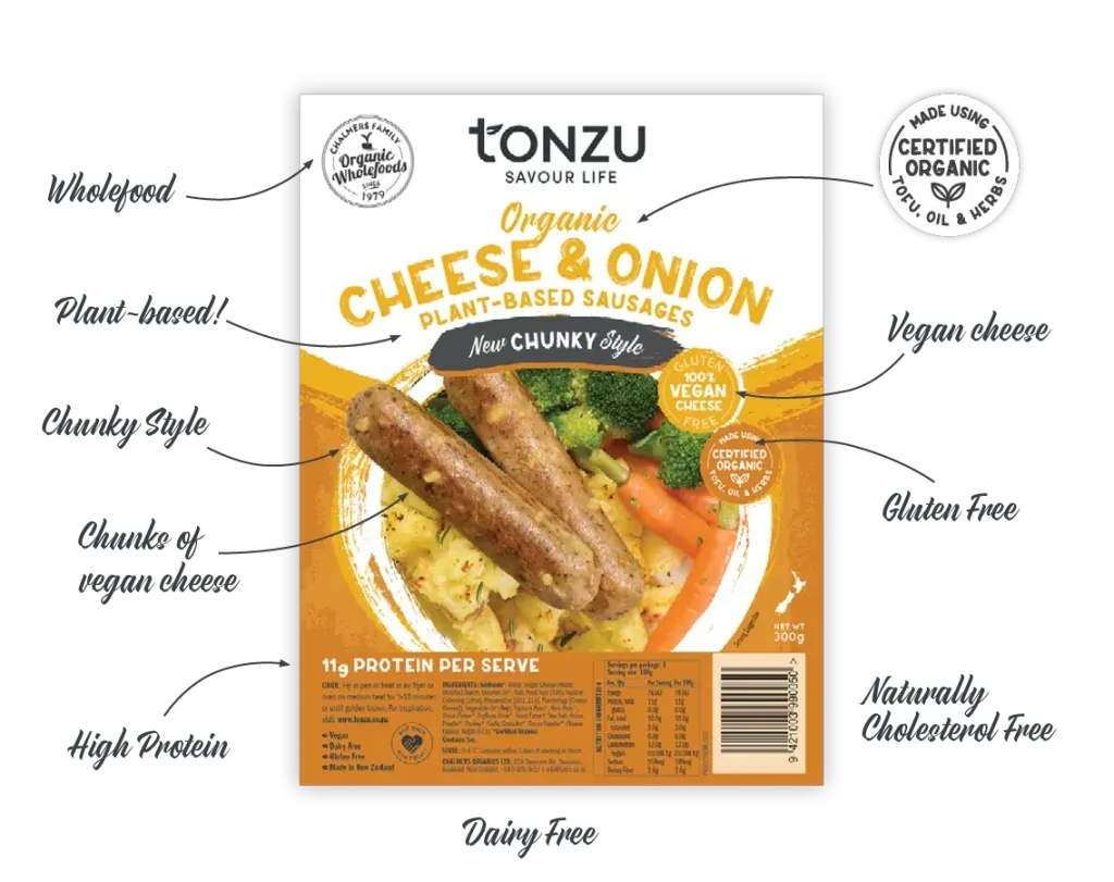 Cheese & Onion Sausages